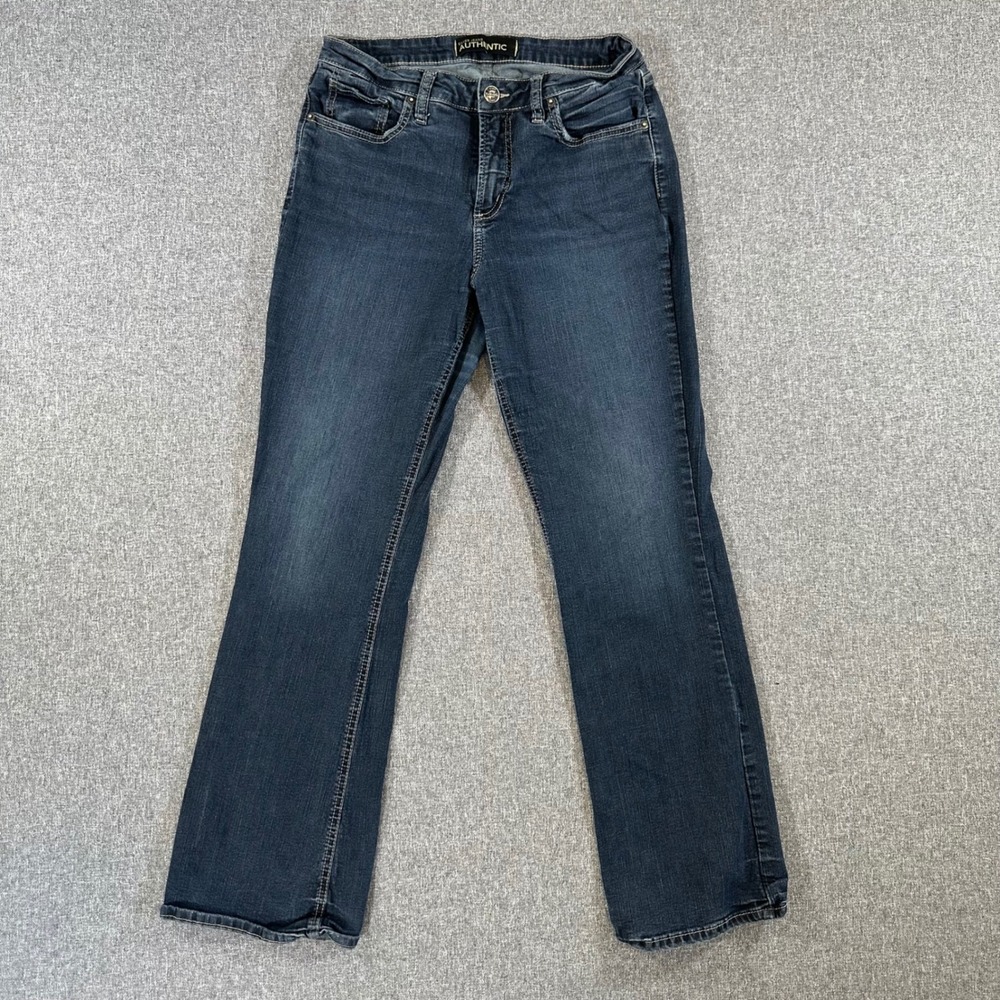 Silver Jeans Authentic Curvy High Bootcut Dark Wash Blue Denim Pants 12x31